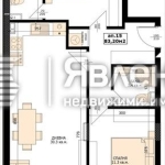 Тристаен апартамент в Варна, Младост 1 - 94 кв.м за 1862 €/кв.м - Снимка #1