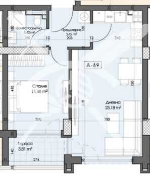 Двустаен апартамент в Пловдив, Кършияка - 66 кв.м за 612 €/кв.м - Снимка #1