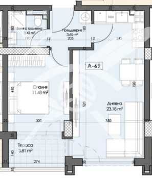 Двустаен апартамент в Пловдив, Кършияка - 67 кв.м за 1183 €/кв.м - Снимка #1