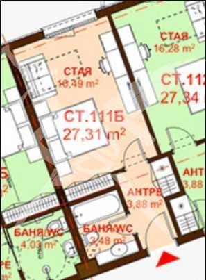 Едностаен апартамент в Бургас, Сарафово - 27 кв.м за 1556 €/кв.м - Снимка #1