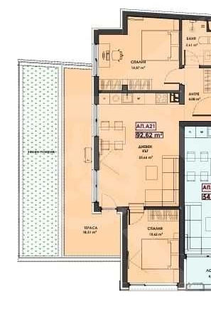 Тристаен апартамент в Пловдив, Христо Смирненски - 115 кв.м за 1218 €/кв.м - Снимка #1