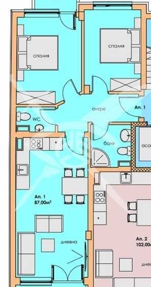Тристаен апартамент в Пловдив, Съдийски - 87 кв.м за 806 €/кв.м - Снимка #1