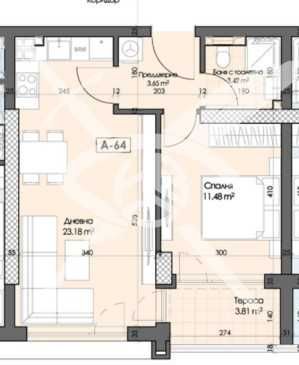 Дава се под наем Двустаен апартамент в Пловдив, Кършияка - 66 кв.м за 40189.02 € - Снимка #1