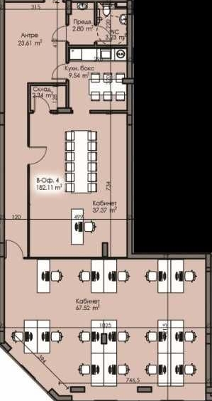 Офис в Бургас, Изгрев - 182 кв.м за 1379 €/кв.м - Снимка #1