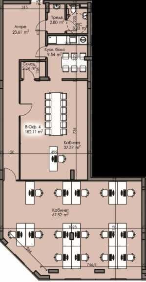 Офис в Бургас, Изгрев - 182 кв.м за 1379 €/кв.м - Снимка #1