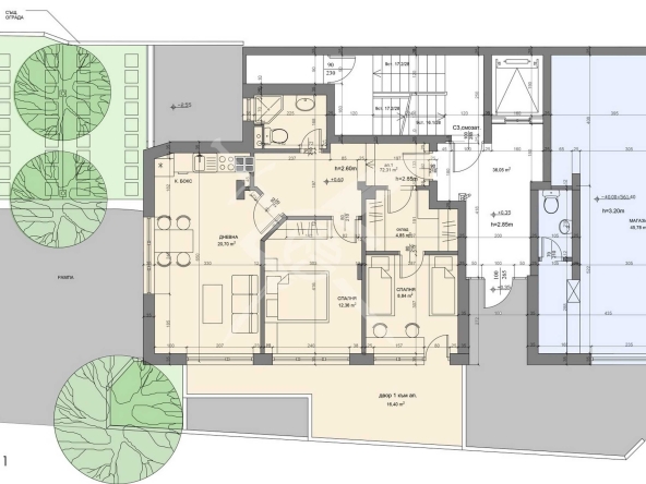 Тристаен апартамент в София, Редута - 90 кв.м за 2278 €/кв.м - Снимка #1