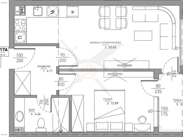 Двустаен апартамент в София, Малинова долина - 64 кв.м за 1422 €/кв.м - Снимка #1