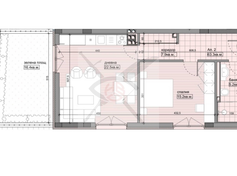 Двустаен апартамент в София, Овча купел - 71 кв.м за 1677 €/кв.м - Снимка #1