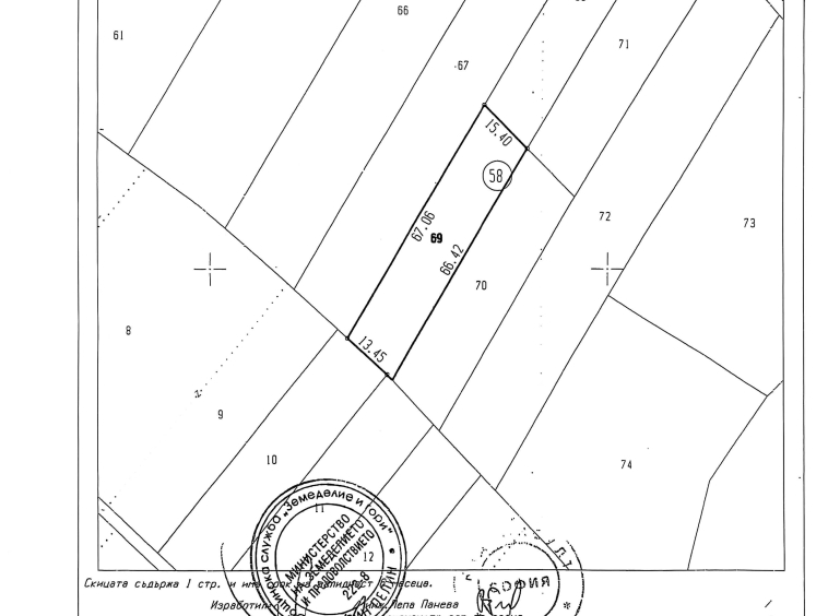 Парцел в с. Нови хан, Област София-област - 998 кв.м за 16 €/кв.м - Снимка #1