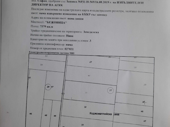 Земеделски имот в Елин Пелин -  кв.м за 20 €/дка - Снимка #1