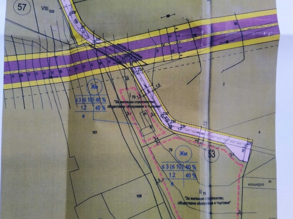 Парцел в с. Тополи, Област Варна - 4460 кв.м за 41 €/кв.м - Снимка #1
