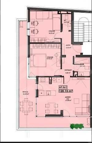 Тристаен апартамент в Пловдив, Христо Смирненски - 140 кв.м за 1211 €/кв.м - Снимка #1