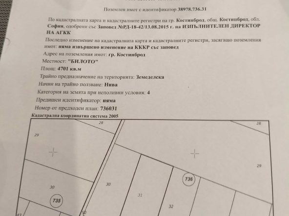 Земеделски имот в София, Връбница 1 -  кв.м за 816 €/дка - Снимка #1