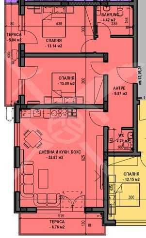 Тристаен апартамент в Пловдив, Остромила - 120 кв.м за 941 €/кв.м - Снимка #1