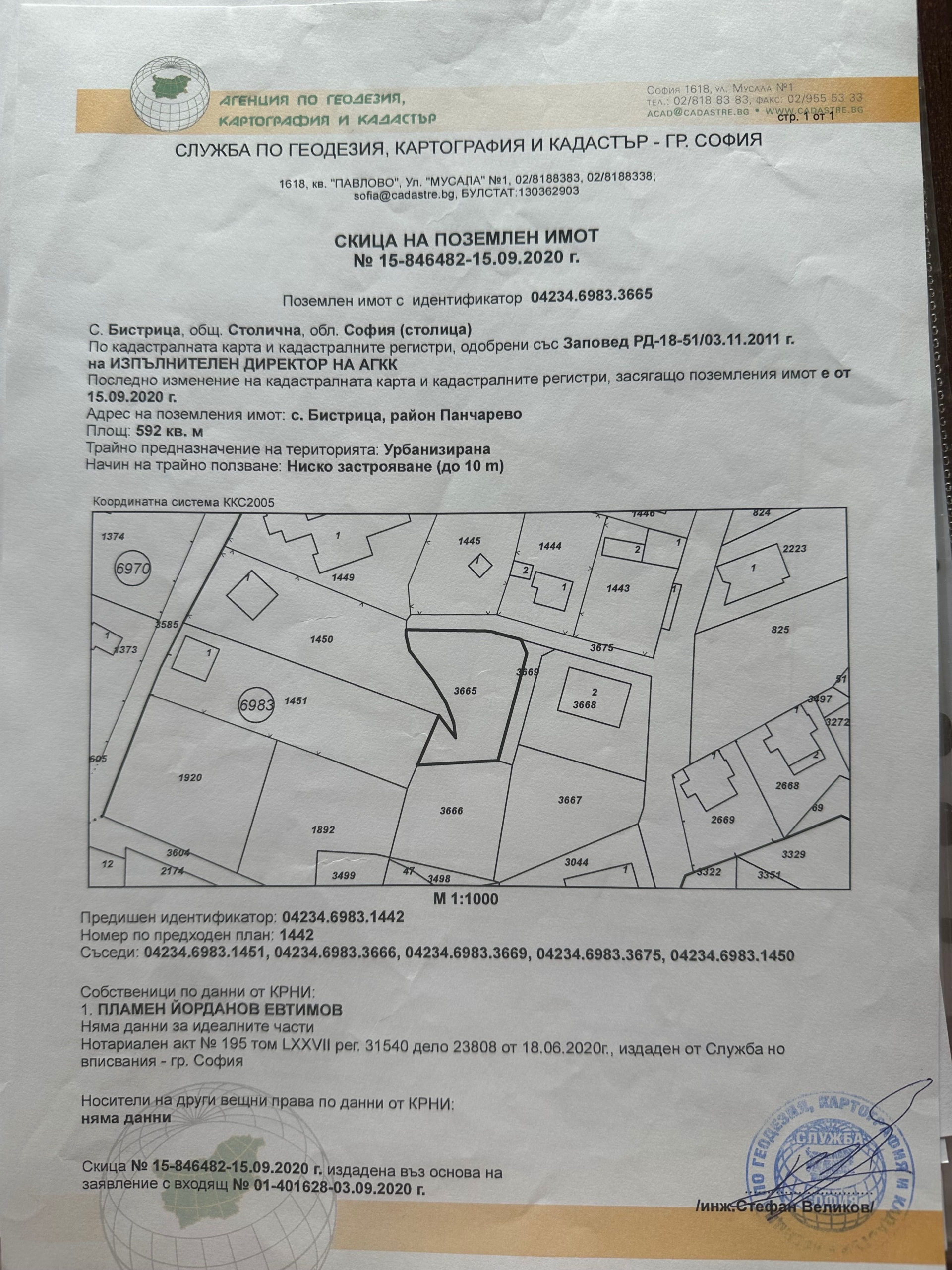 Парцел в София, Илиянци - 692 кв.м за 181 €/кв.м - Снимка #1