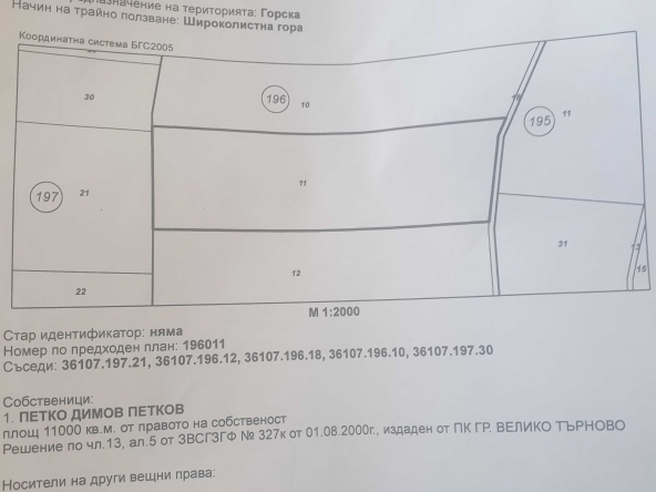 Парцел в Габрово, Трендафил 1 - 11000 кв.м за 0 €/кв.м - Снимка #1