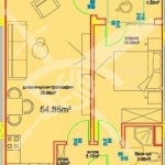 Двустаен апартамент в Бургас, Меден рудник - зона А - 59 кв.м за 909 €/кв.м - Снимка #1