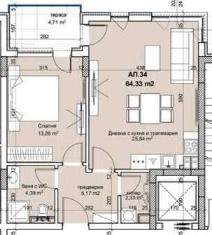 Двустаен апартамент в София, Хладилника - 77 кв.м за 1396 €/кв.м - Снимка #1