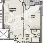 Двустаен апартамент в Бургас, Сарафово - 78 кв.м за 1034 €/кв.м - Снимка #1