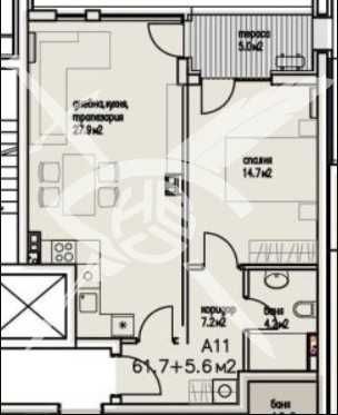 Двустаен апартамент в Бургас, Сарафово - 78 кв.м за 1034 €/кв.м - Снимка #1