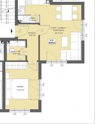 Двустаен апартамент в София, Симеоново - 61 кв.м за 2490 €/кв.м - Снимка #1