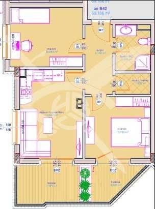 Тристаен апартамент в Бургас, Сарафово - 69 кв.м за 647 €/кв.м - Снимка #1