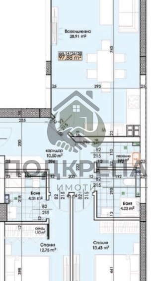 Тристаен апартамент в Пловдив, Тракия - 116 кв.м за 1025 €/кв.м - Снимка #1