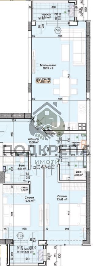 Тристаен апартамент в Пловдив, Тракия - 116 кв.м за 1025 €/кв.м - Снимка #1