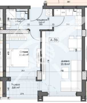 Двустаен апартамент в Пловдив, Кършияка - 67 кв.м за 1183 €/кв.м - Снимка #1