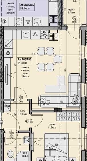 Двустаен апартамент в Пловдив, Прослав - 64 кв.м за 1250 €/кв.м - Снимка #1