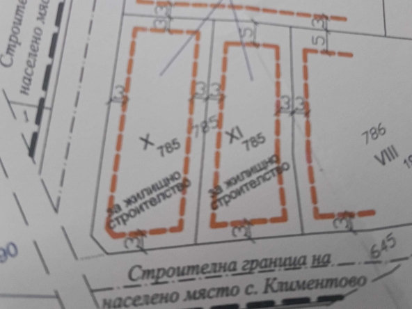 Парцел в с. Климентово, Област Варна - 878 кв.м за 61 €/кв.м - Снимка #1
