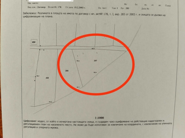 Парцел в Айтос - 1240 кв.м за 6 €/кв.м - Снимка #1