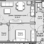 Двустаен апартамент в София, Витоша - 68 кв.м за 1628 €/кв.м - Снимка #1