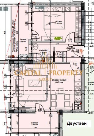 Двустаен апартамент в Варна, м-т Акчелар - 77 кв.м за 1245 €/кв.м - Снимка #1