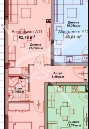 Двустаен апартамент в Айтос - 62 кв.м за 1041 €/кв.м - Снимка #1