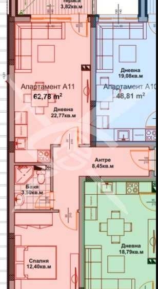 Двустаен апартамент в Айтос - 62 кв.м за 1041 €/кв.м - Снимка #1
