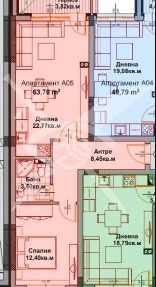 Двустаен апартамент в Айтос - 63 кв.м за 1022 €/кв.м - Снимка #1
