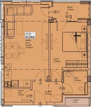 Двустаен апартамент в Пловдив, Остромила - 71 кв.м за 660 €/кв.м - Снимка #1
