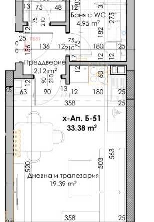 Едностаен апартамент в Пловдив, Кючук Париж - 40 кв.м за 562 €/кв.м - Снимка #1