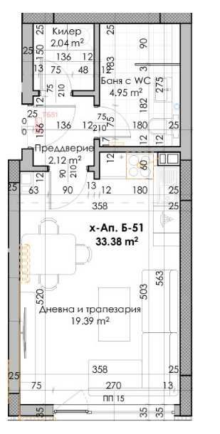 Едностаен апартамент в Пловдив, Кючук Париж - 40 кв.м за 562 €/кв.м - Снимка #1