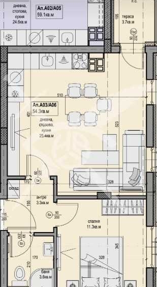 Двустаен апартамент в Пловдив, Христо Смирненски - 64 кв.м за 1000 €/кв.м - Снимка #1