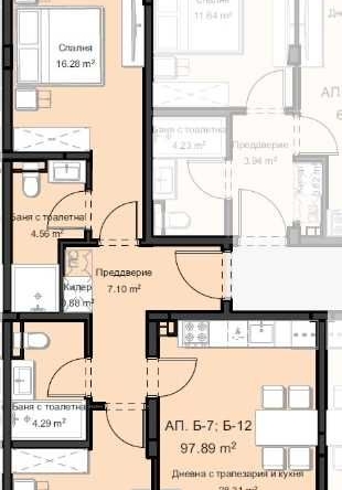 Тристаен апартамент в Пловдив, Остромила - 98 кв.м за 537 €/кв.м - Снимка #1
