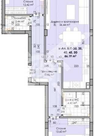 Тристаен апартамент в Пловдив, Кючук Париж - 103 кв.м за 389 €/кв.м - Снимка #1