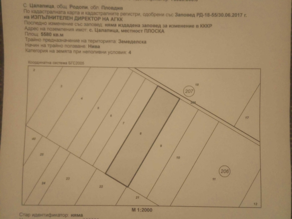 Земеделски имот в Пловдив, Кършияка -  кв.м за 3902 €/дка - Снимка #1