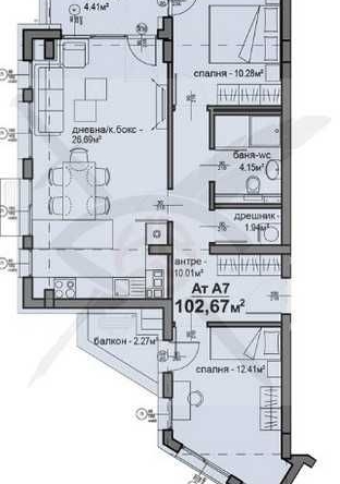 Тристаен апартамент в София, Люлин 5 - 103 кв.м за 1311 €/кв.м - Снимка #1