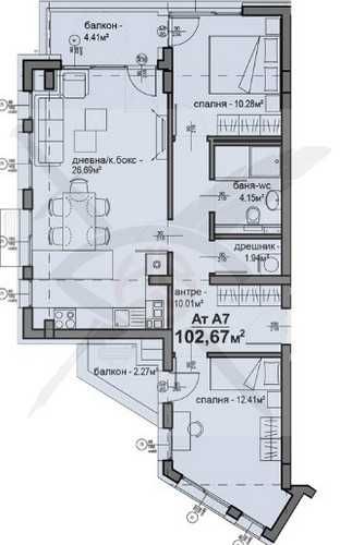 Ателие в София, Люлин 5 - 103 кв.м за 1297 €/кв.м - Снимка #1