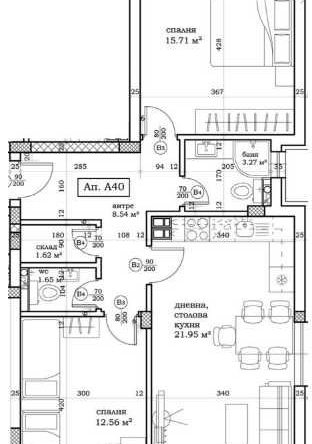 Тристаен апартамент в Пловдив, Остромила - 102 кв.м за 615 €/кв.м - Снимка #1