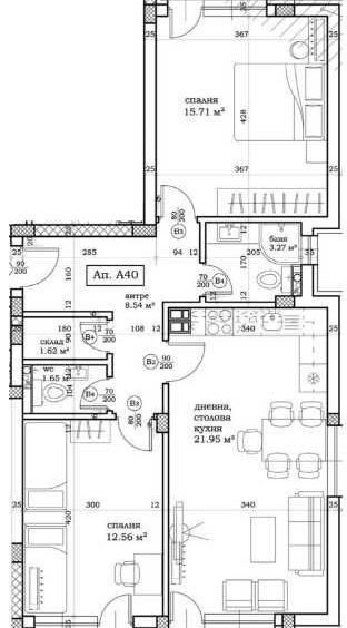 Тристаен апартамент в Пловдив, Остромила - 102 кв.м за 615 €/кв.м - Снимка #1