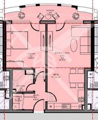 Двустаен апартамент в Поморие - 71 кв.м за 2200 €/кв.м - Снимка #1