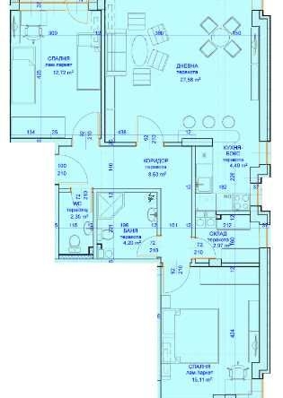 Тристаен апартамент в Пловдив, Кючук Париж - 113 кв.м за 854 €/кв.м - Снимка #1
